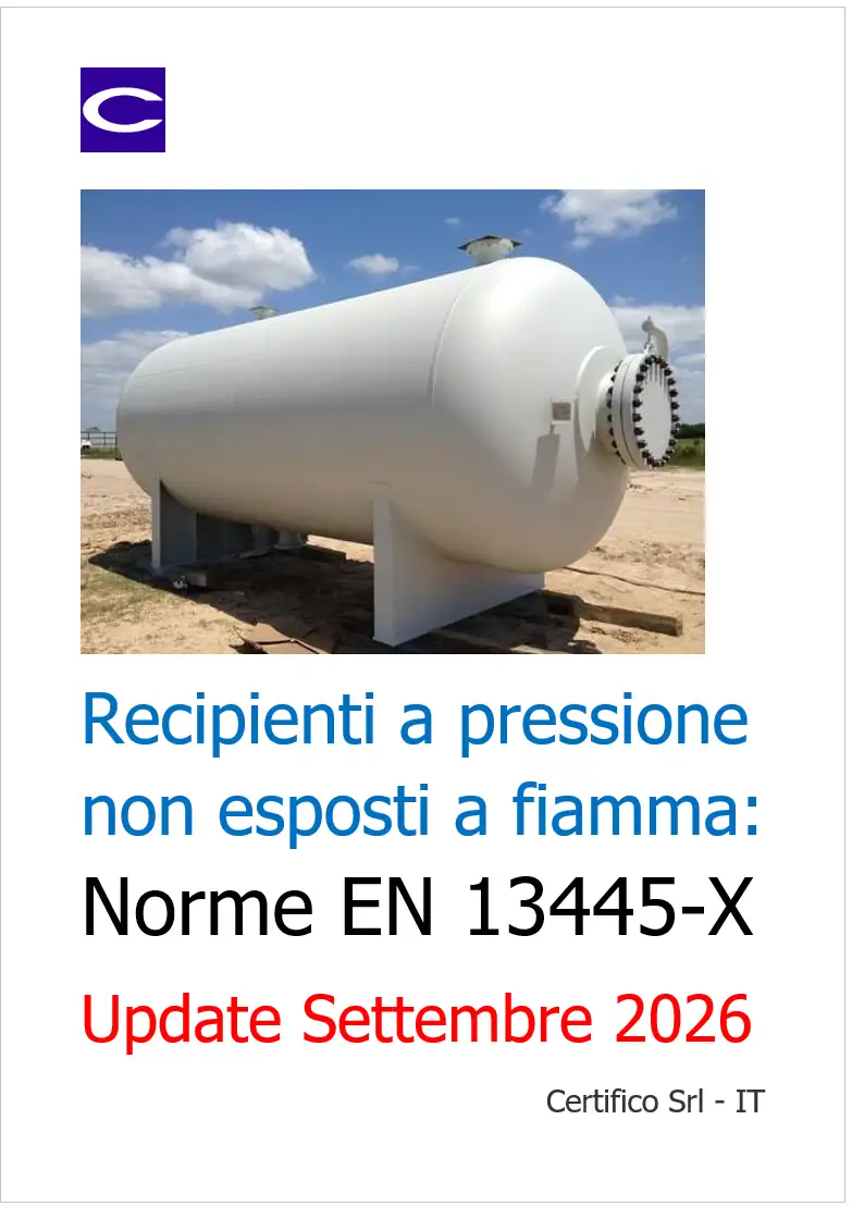 Recipienti a pressione non esposti a fiamma Recipienti a pressione non esposti a fiamma